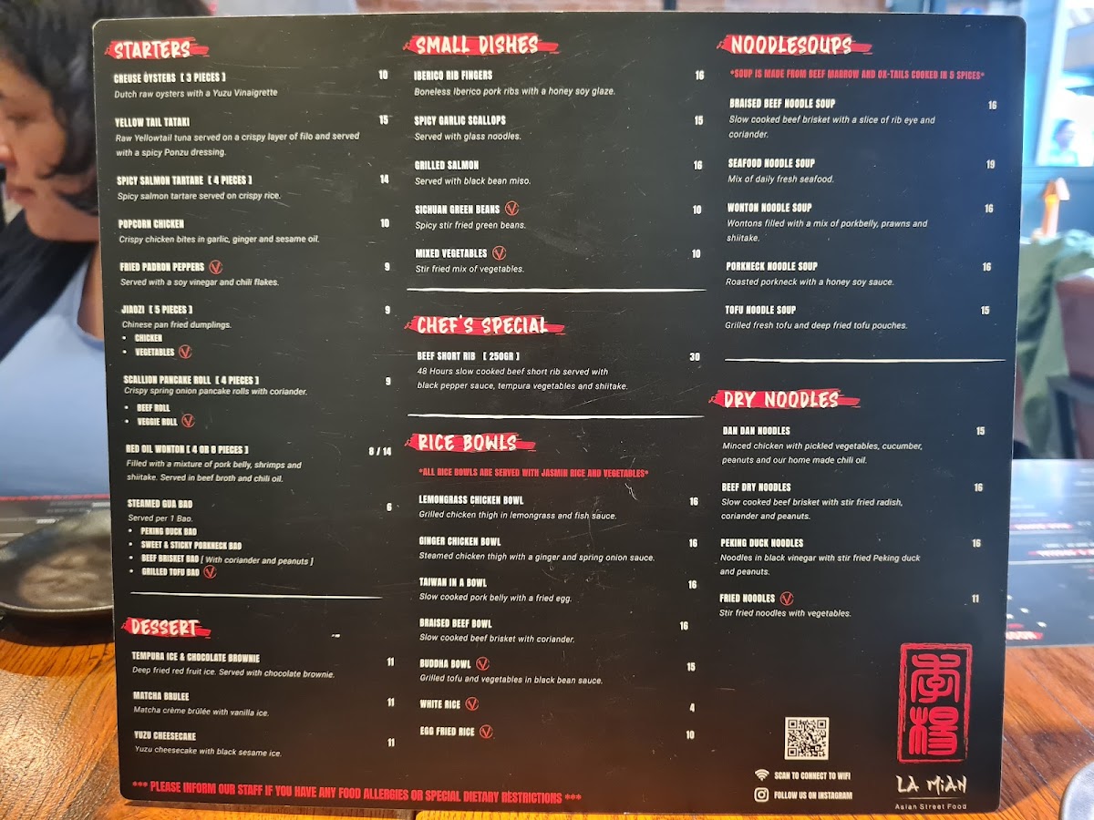 Menu La Mian | Asian Street Food-3